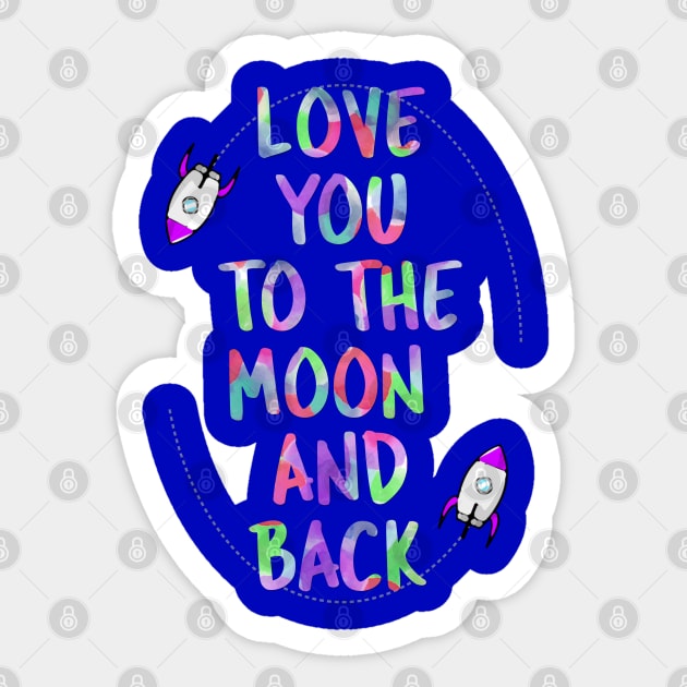 I Love You to the Moon and Back Autism awareness Sticker by Scar